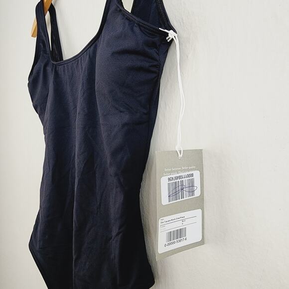 NWT Everlane Small S Black Square Neck One Piece Swimsuit Bathing Suit - Picture 6 of 9